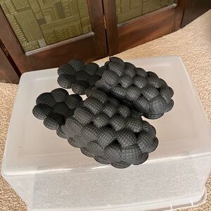 Black Fashion Slides